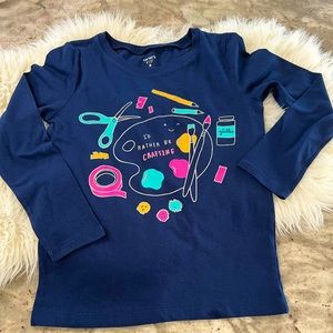Carters long sleeve graphic tshirt